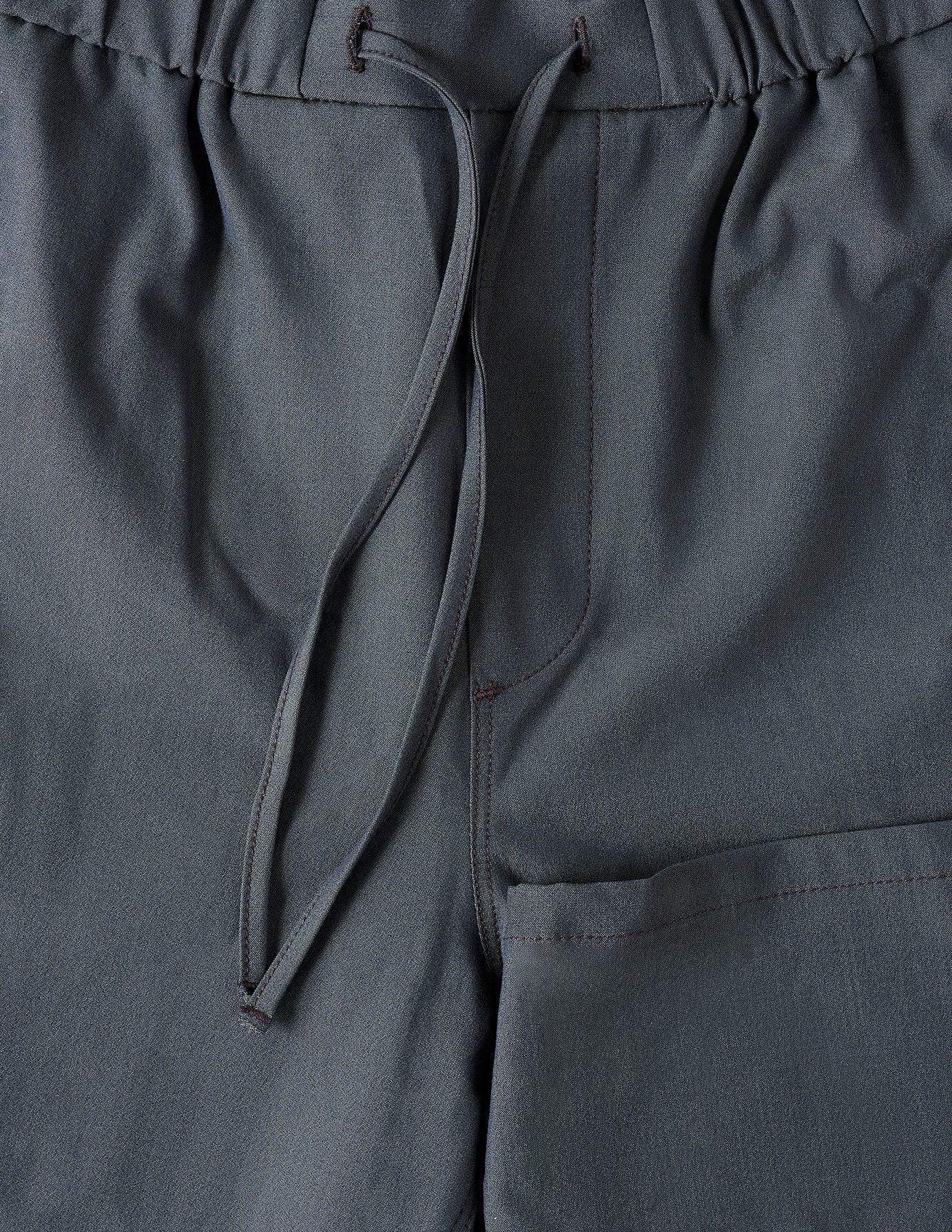 Tech Linen Elastic Shorts Navy